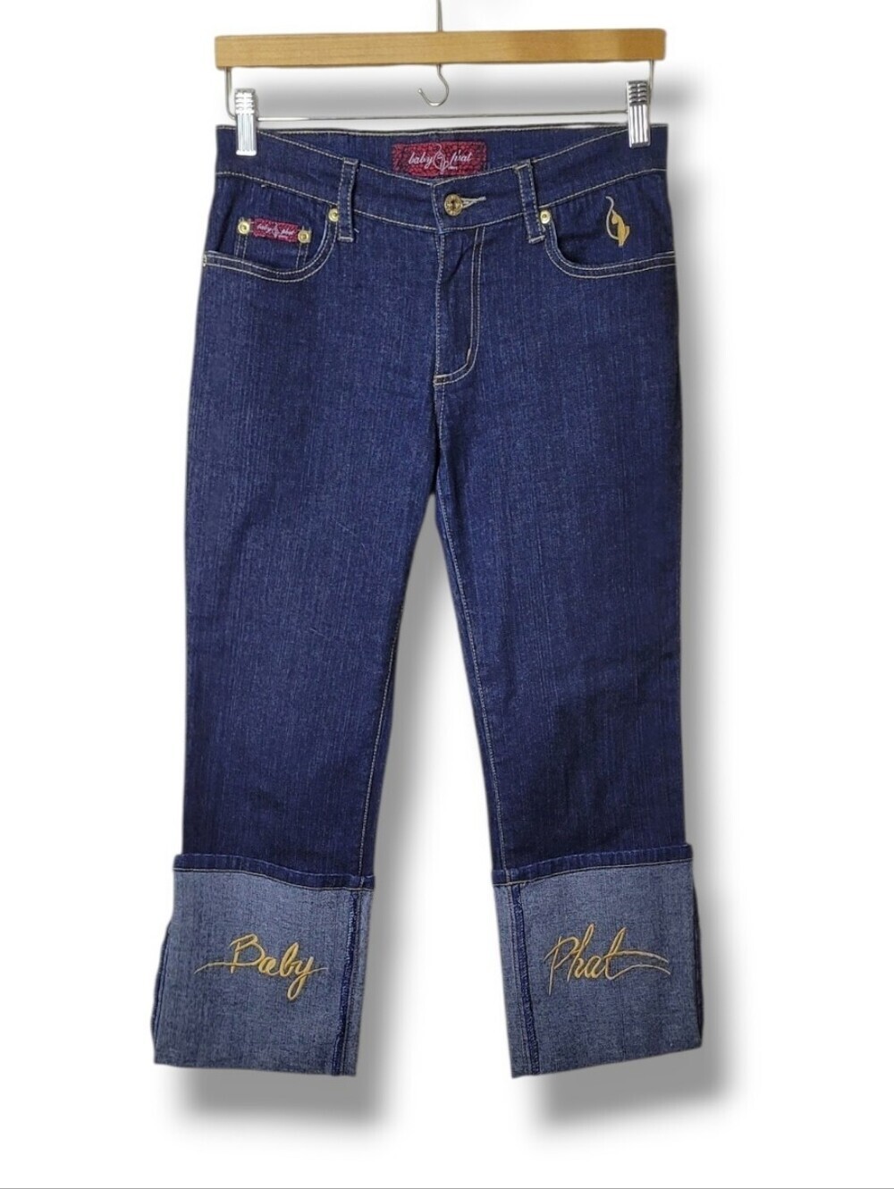 Baby Phat Vintage Y2K Cuffed Jeans Size 5